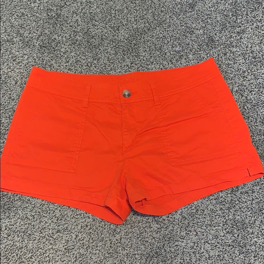 Bright orange Arizona jean shorts